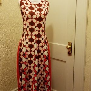 Floral maxi dress sz med Red/Orange